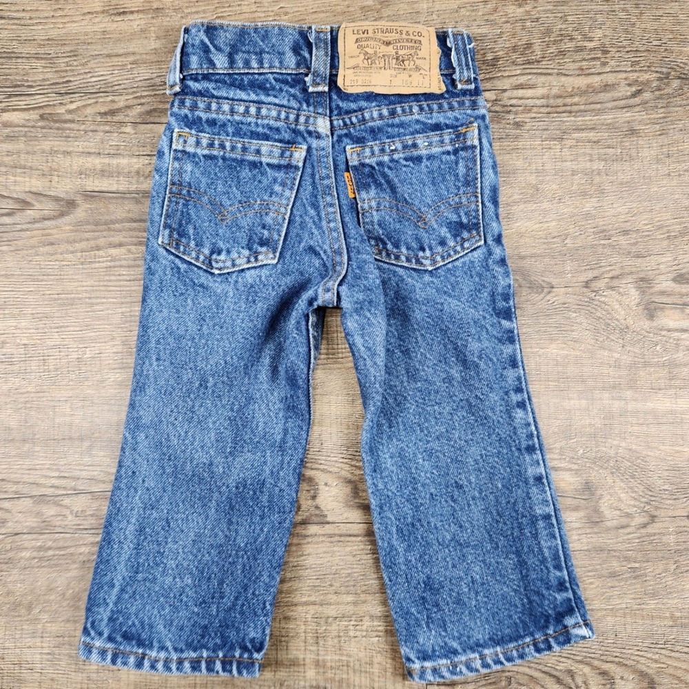 Vintage 80s Levis Orange Tab Infant Jeans Size 1 Made in USA  12m 18m 219-0216